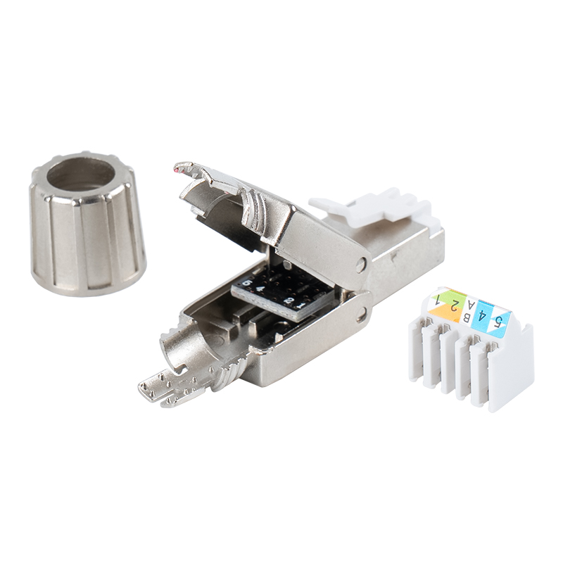 Cat7 Abgeschirmter werkzeugloser RJ45-Anschluss RJ-G40S-1-C7