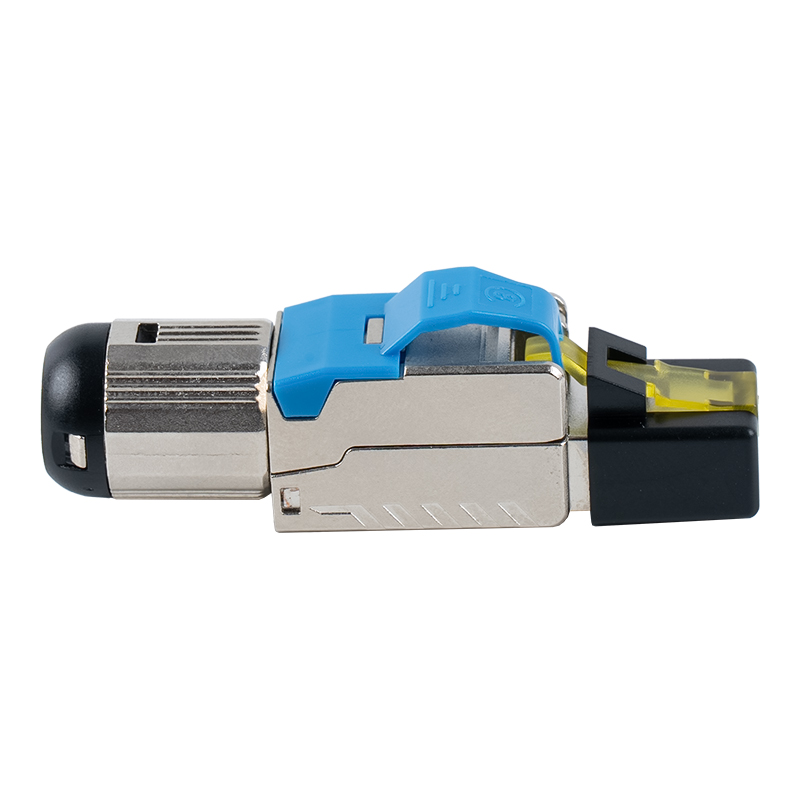 Cat6A Abgeschirmter werkzeugloser RJ45-Anschluss (mit Kunststoffabdeckung)RJ-G70S-C6A