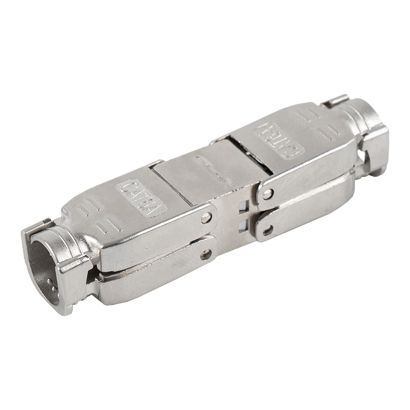 Cat6A Abgeschirmter, werkzeugloser Steckverbinder vom Push-Down-Typ RJ-603S-3-C6A