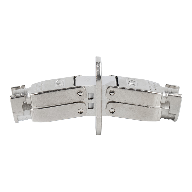 Cat6A Abgeschirmter, werkzeugloser Steckverbinder vom Push-Down-Typ (mit Montagebasis) RJ-603S-4-C6A