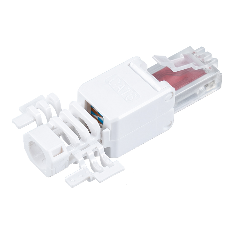 Cat6 Ungeschirmter werkzeugloser RJ45-Anschluss （mit Flügeln） RJ-688X-C6