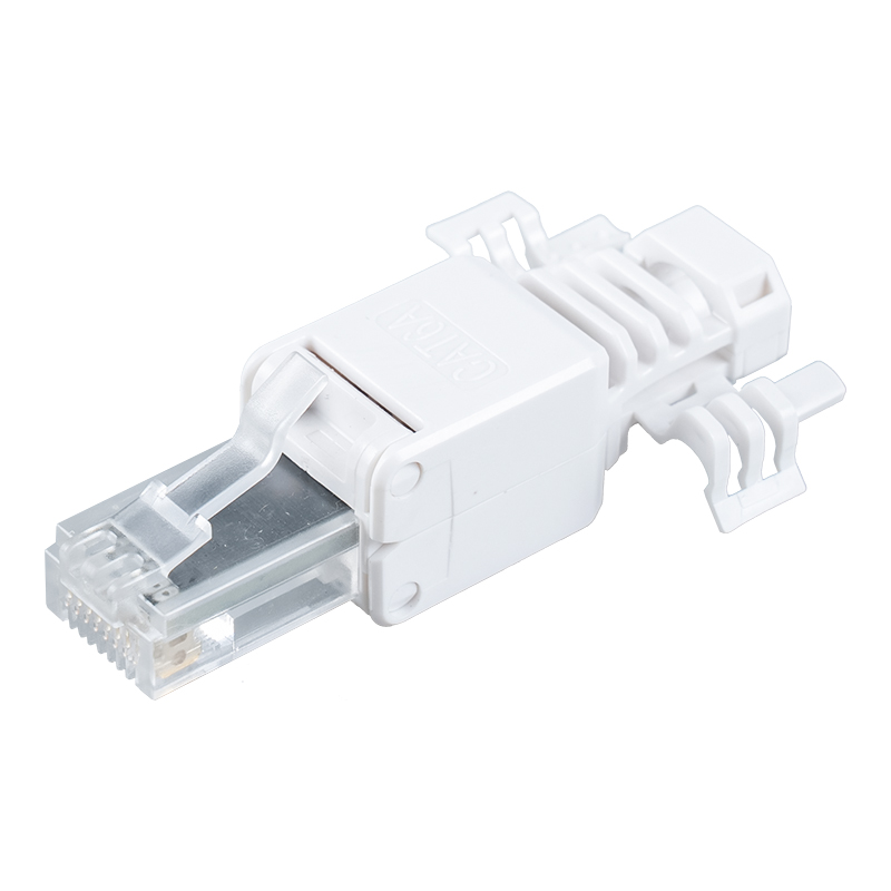 Cat6A Ungeschirmter werkzeugloser RJ45-Anschluss （mit Flügeln）RJ-688X-C6A