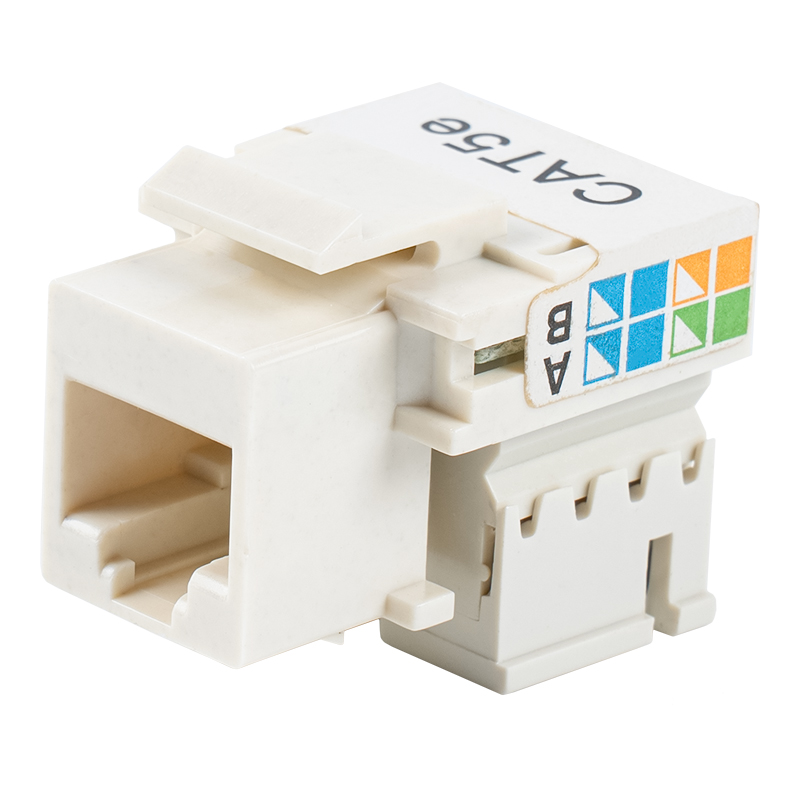 Cat6 Ungeschirmte 90° Keystone Jack （mit zwei Fensterläden）SM-2011H8C5E