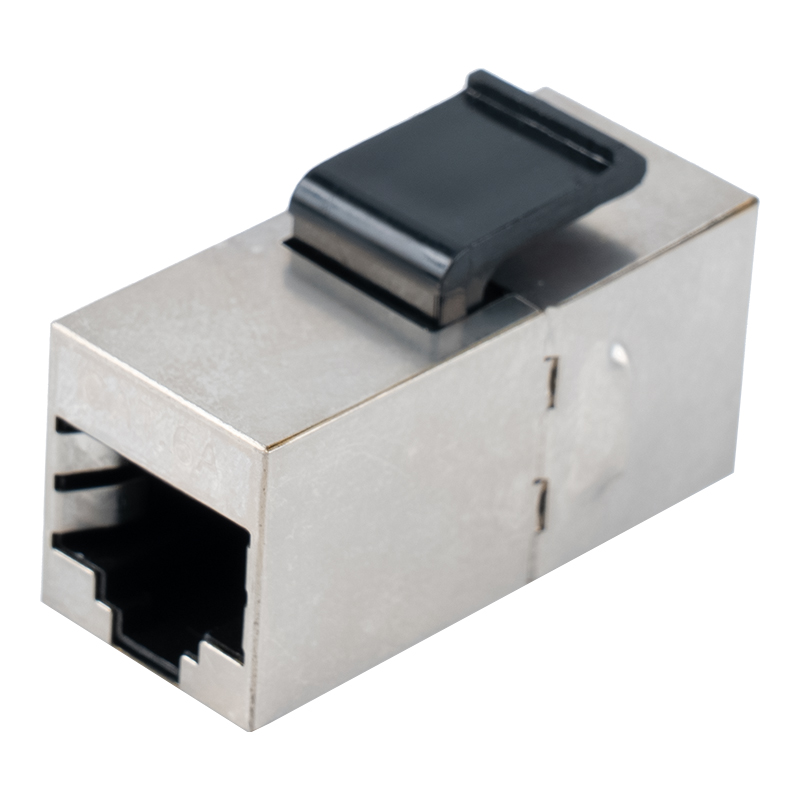 C6 Abgeschirmter RJ45 Inline-Koppler （mit Kunststoffclip） SM-2034SC6 