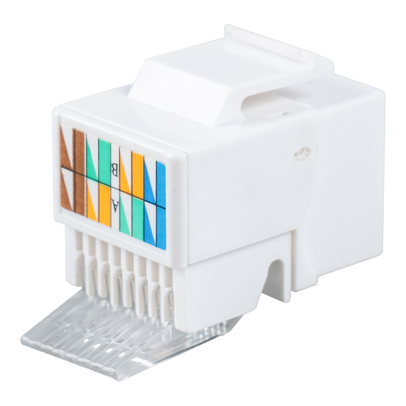 C6 Ungeschirmte 90° Tolless Keystone-Buchse (Mini-Typ) SM-2052H8C6