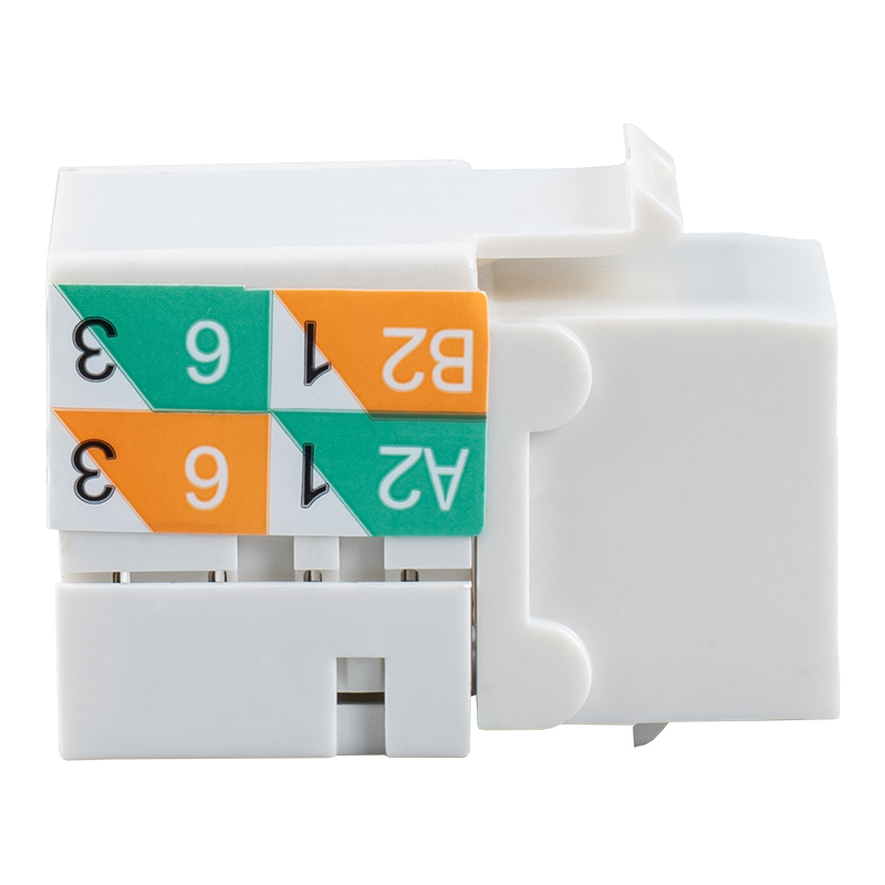 Cat6 Ungeschirmte 90° Keystone-Buchse (Doppelzweckverkabelung) SM-2081D8C6