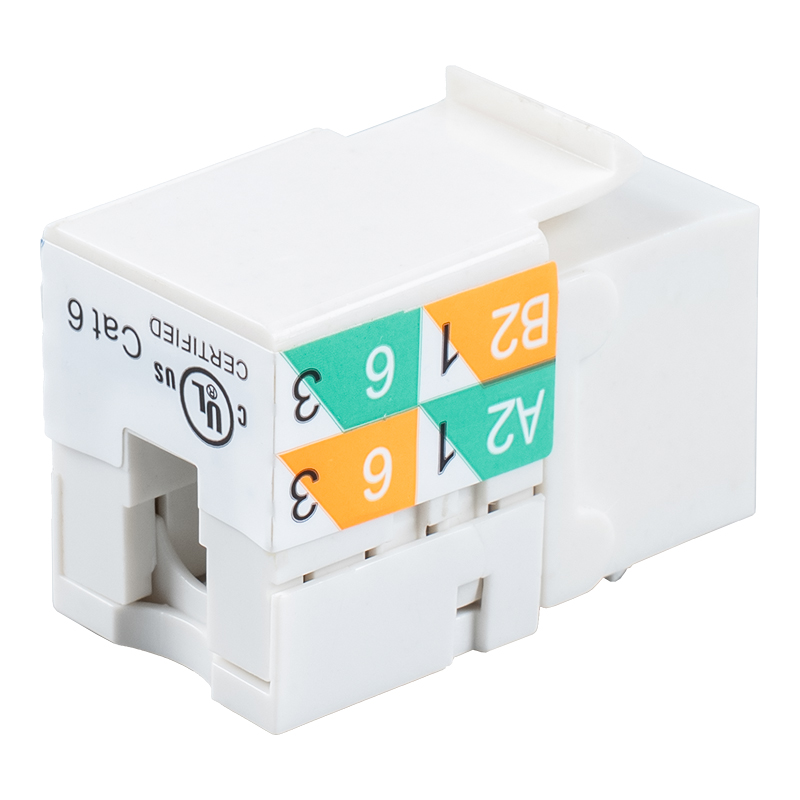 Cat6 Ungeschirmte 90° Keystone-Buchse (Doppelzweckverkabelung) SM-2081D8C6