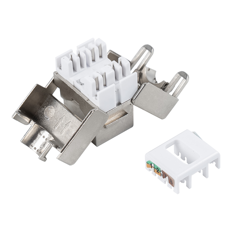 C6A Abgeschirmte 180° Tolless Keystone Jack (aufklappbarer Typ) SM-2336SH8C6A 