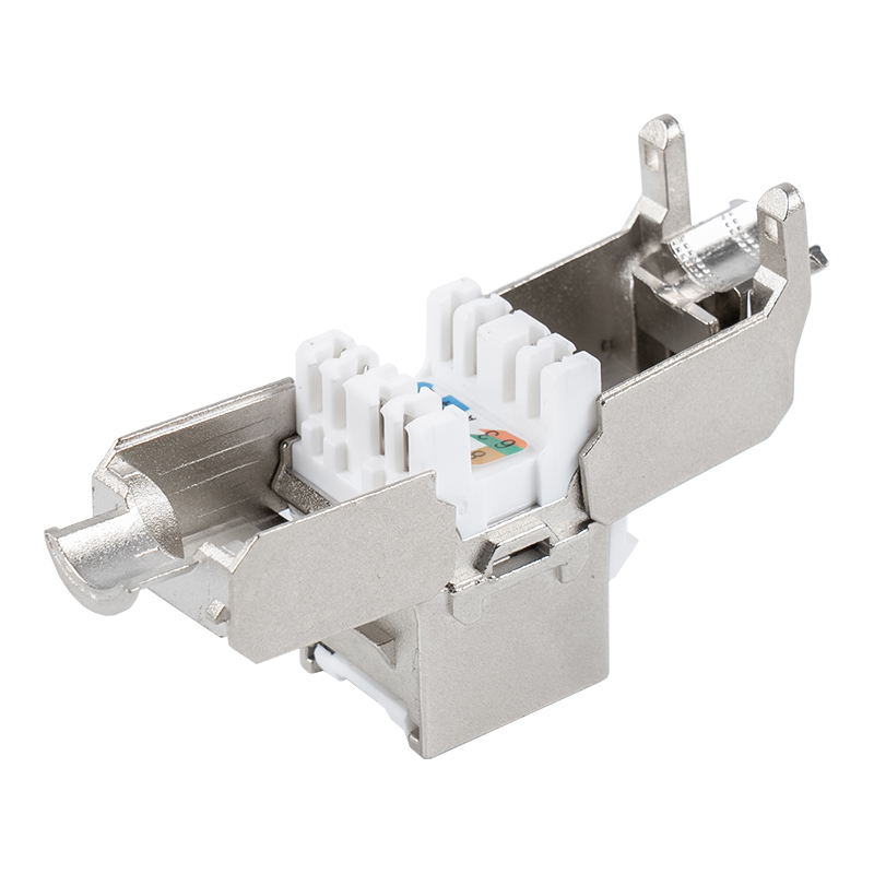 C6A Abgeschirmte 180° Tolless Keystone Jack (aufklappbarer Typ) SM-2336SH8C6A 
