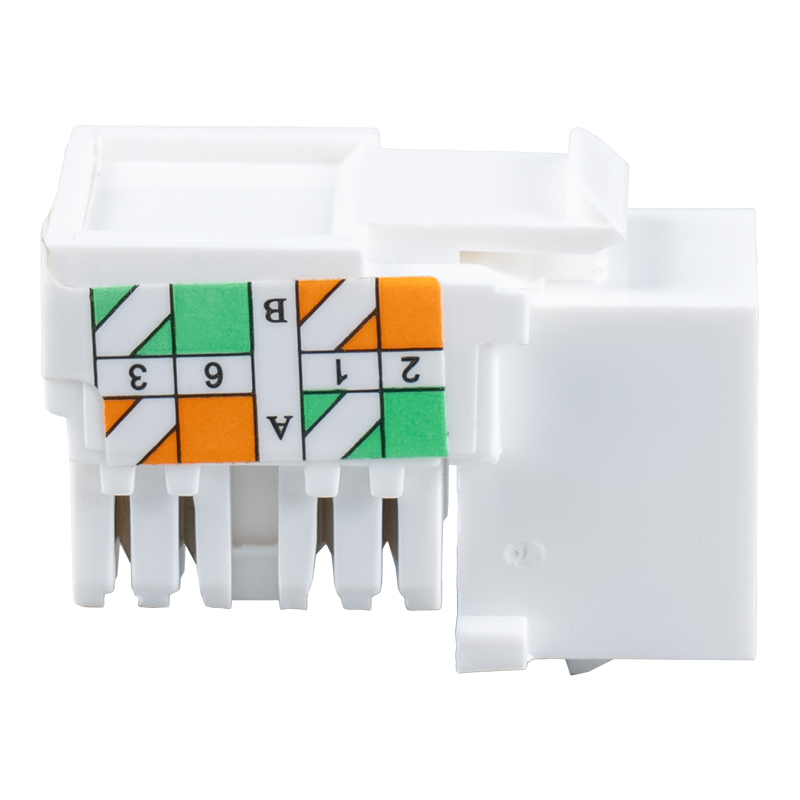 Cat6 Ungeschirmte 90° Keystone-Buchse SM-2337H8C6