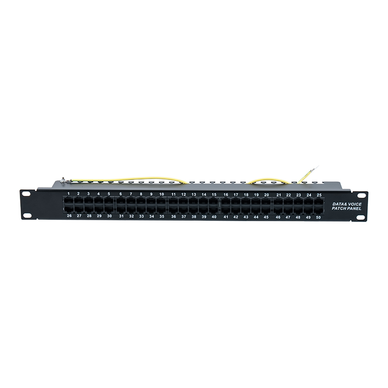Kategorie 3 19-Zoll 1U 8P 8C 50-Port-Sprach-Patchpanel (KRONE IDC) SP-3208K50-C3