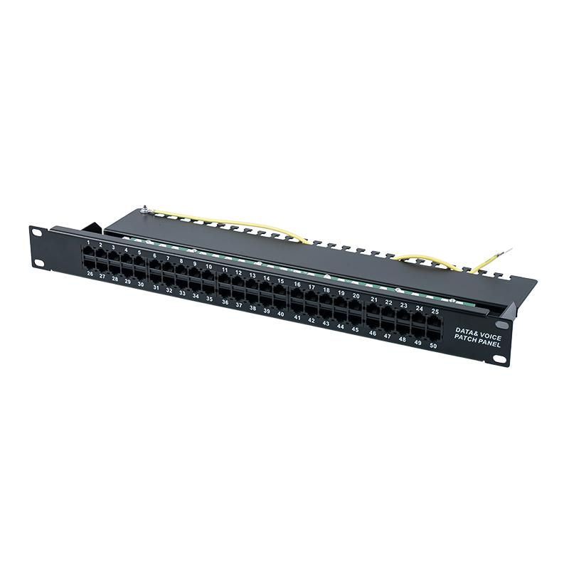 Kategorie 3 19-Zoll 1U 8P 8C 50-Port-Sprach-Patchpanel (KRONE IDC) SP-3208K50-C3