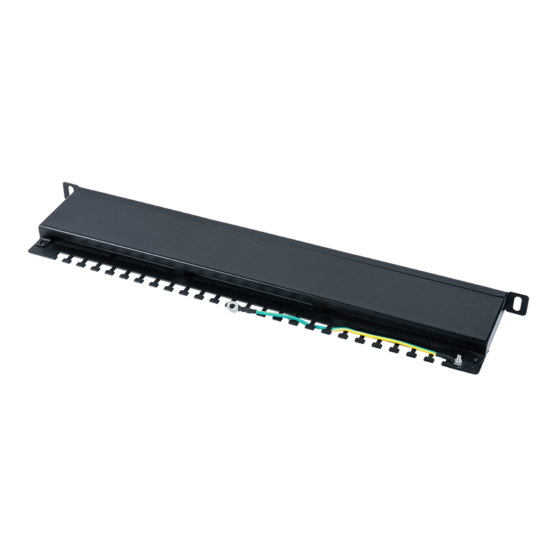 Kategorie 6 19 Zoll 1U abgeschirmtes 24-Port-Patchpanel SP-3217SK24-C6A