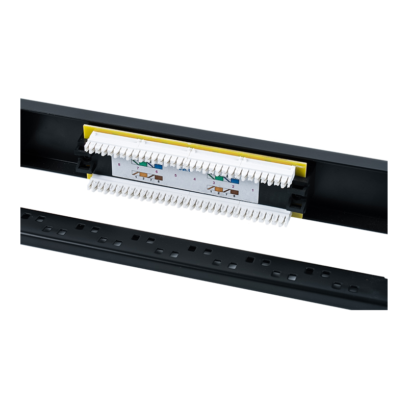 Kategorie 6 19-Zoll 1U ungeschirmtes 16-Port-Patchpanel (Doppelzweck-IDC) SP-3224D16-C6