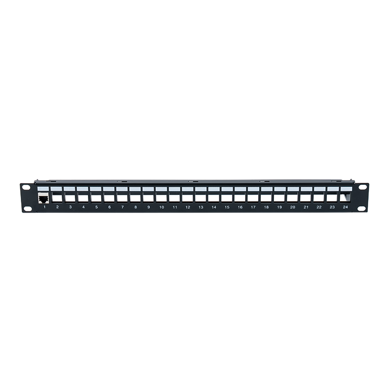 19-Zoll-1U-Patchpanel mit 24 Ports und Abschirmung (mit C6-Modul) SP-3260-24P