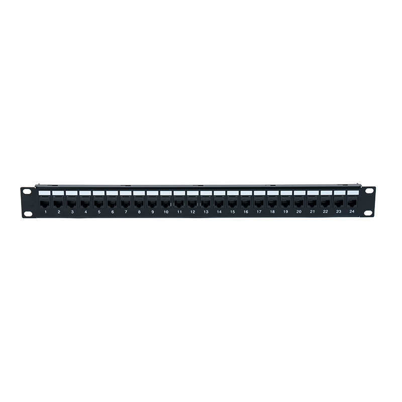 19-Zoll-1U-Patchpanel mit 24 Ports und Abschirmung (mit C6-Modul) SP-3260-24P