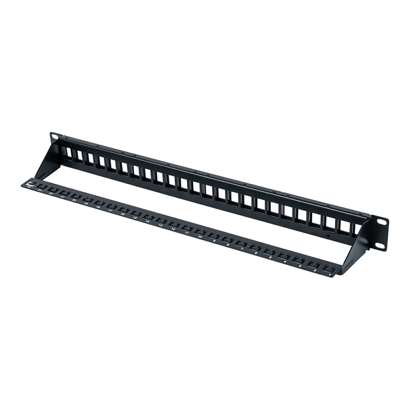 19-Zoll-1U-Patchpanel mit 24 Ports und Abschirmung (mit C6-Modul) SP-3260-24P