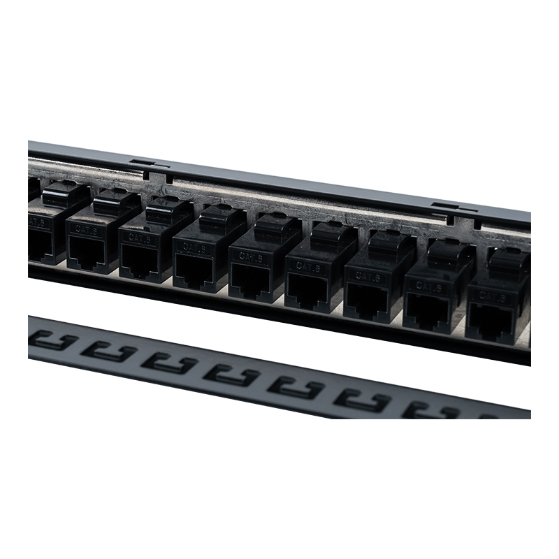 19-Zoll-1U-Patchpanel mit 24 Ports und Abschirmung (mit C6-Modul) SP-3260-24P