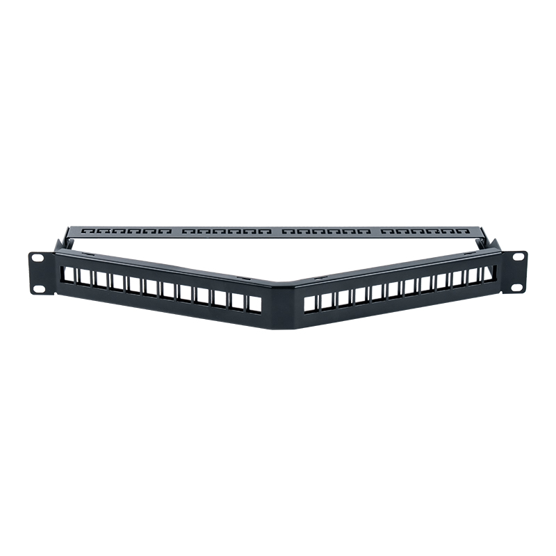 19-Zoll 1U 24-Port abgeschirmtes leeres Rack (faltbar) SP-3312S-24P