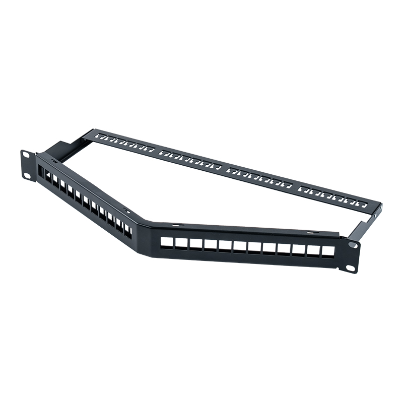 19-Zoll 1U 24-Port abgeschirmtes leeres Rack (faltbar) SP-3312S-24P