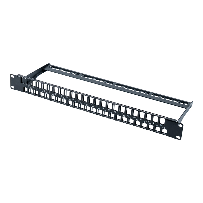 19‑Zoll 1U 48‑Port Abgeschirmtes leeres Rack SP-3315S-48P