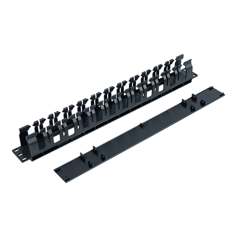 119-Zoll-1U-Kabelmanagementständer aus Kunststoff (12 Anschlüsse) SP-3649-1U