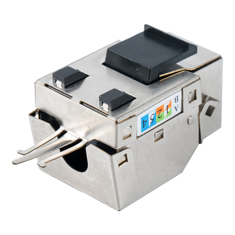 Cat6 Abgeschirmte 90° Keystone-Buchse (mit Metallgehäuse) SM-2013SH8C6