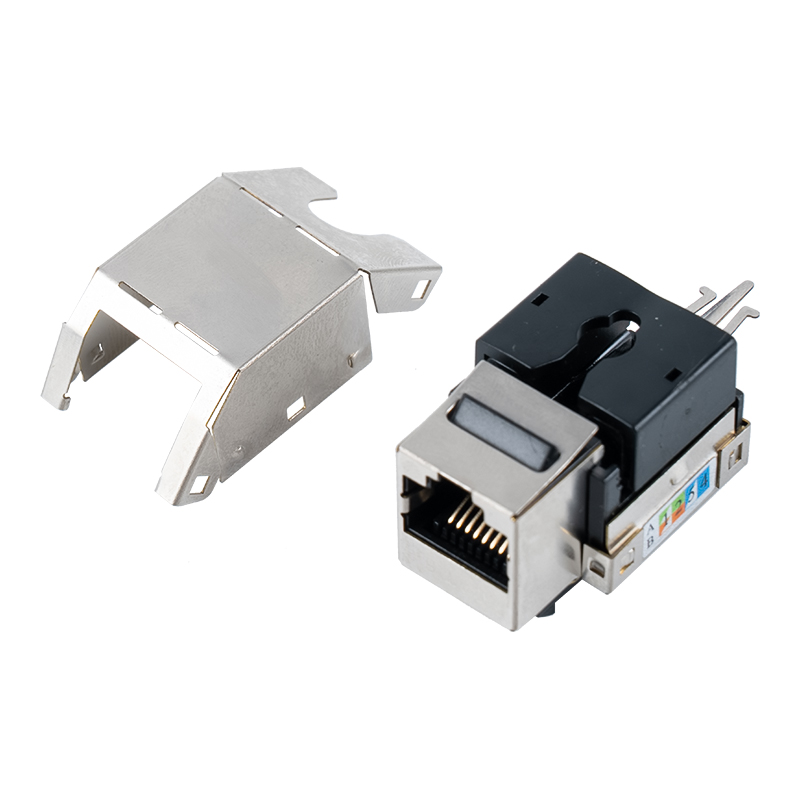Cat6 Abgeschirmte 90° Keystone-Buchse (mit Metallgehäuse) SM-2013SH8C6