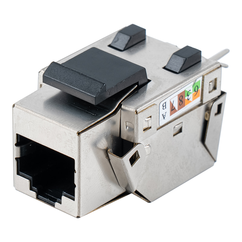 Cat6 Abgeschirmte 90° Keystone-Buchse (mit Metallgehäuse) SM-2013SH8C6
