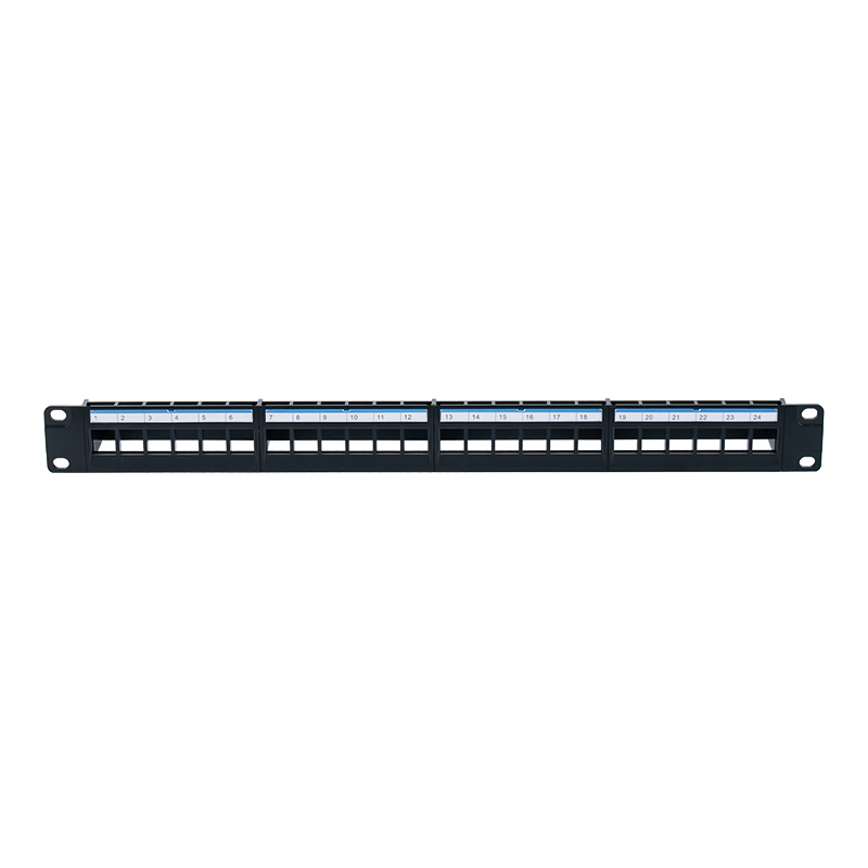 19-Zoll 1U 24-Port ungeschirmtes Rack (blauer Kunststoffkarton) SP-3401-24P