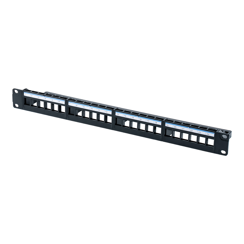 19-Zoll 1U 24-Port ungeschirmtes Rack (blauer Kunststoffkarton) SP-3401-24P 