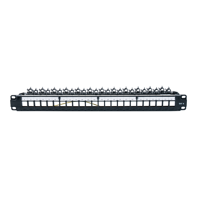 19-Zoll 1U 24-Port ungeschirmtes Rack (klappbare Halterung) SP-3402-24P