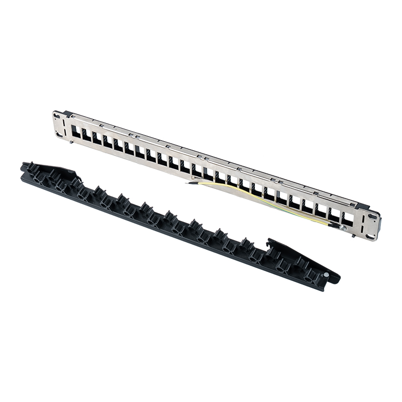 19-Zoll 1U 24-Port ungeschirmtes Rack (klappbare Halterung) SP-3402-24P