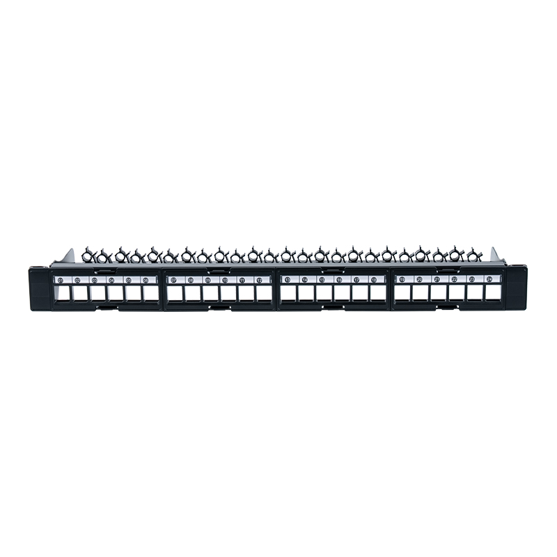 19-Zoll 1U 24-Port ungeschirmte Rackhalterung (abnehmbares Fenster) SP-3404-24P