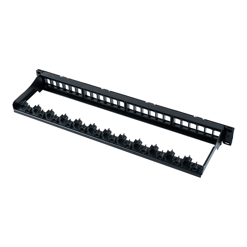 19-Zoll 1U 24-Port ungeschirmte Rackhalterung (abnehmbares Fenster) SP-3404-24P