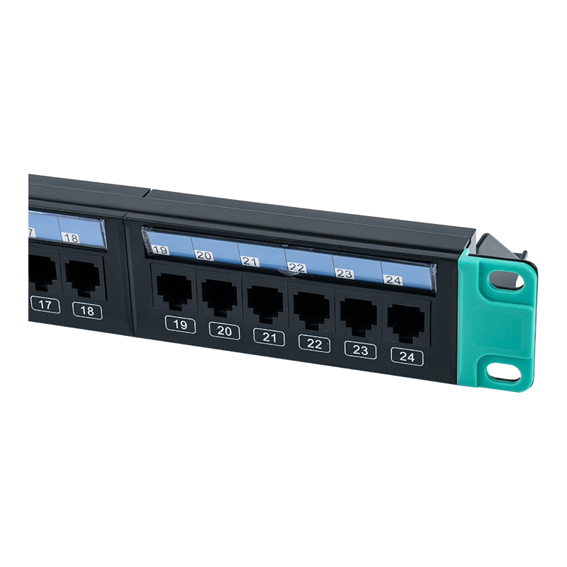 19-Zoll 1U 24-Port ungeschirmtes Rack (mit austauschbarem Kunststoffkarton) SP-3406-24P