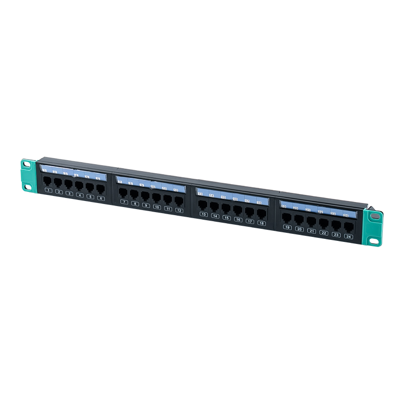 19-Zoll 1U 24-Port ungeschirmtes Rack (mit austauschbarem Kunststoffkarton) SP-3406-24P