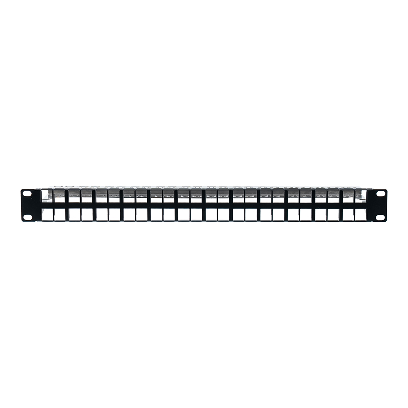 19-Zoll 1U 24-Port abgeschirmtes leeres Rack (unnummerierte Version) SP-3407-24P