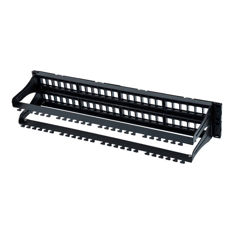 19-Zoll 1U 48-Port ungeschirmtes Rack (abnehmbares Fenster) SP-3408-48P