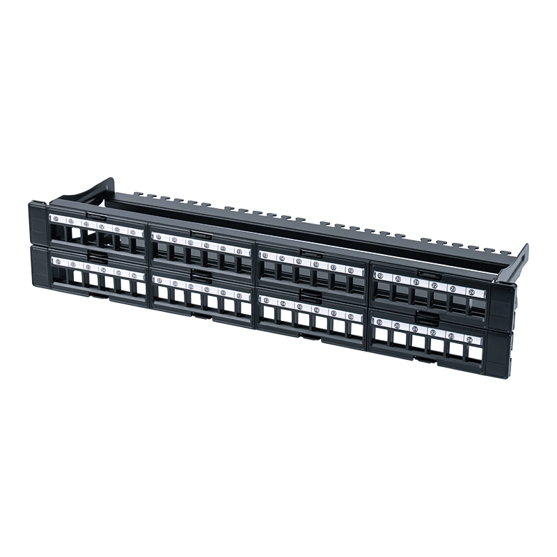 19-Zoll 1U 48-Port ungeschirmtes Rack (abnehmbares Fenster) SP-3408-48P