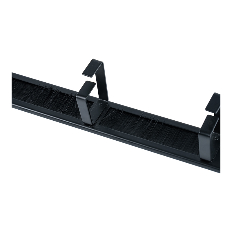 19-Zoll-4-Ring-Kunststoffkabel-Management-Panel (mit Bürste) SP-3804-1U